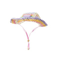 Woven paper dog sun hat for small dogs in summer, sizes S M L