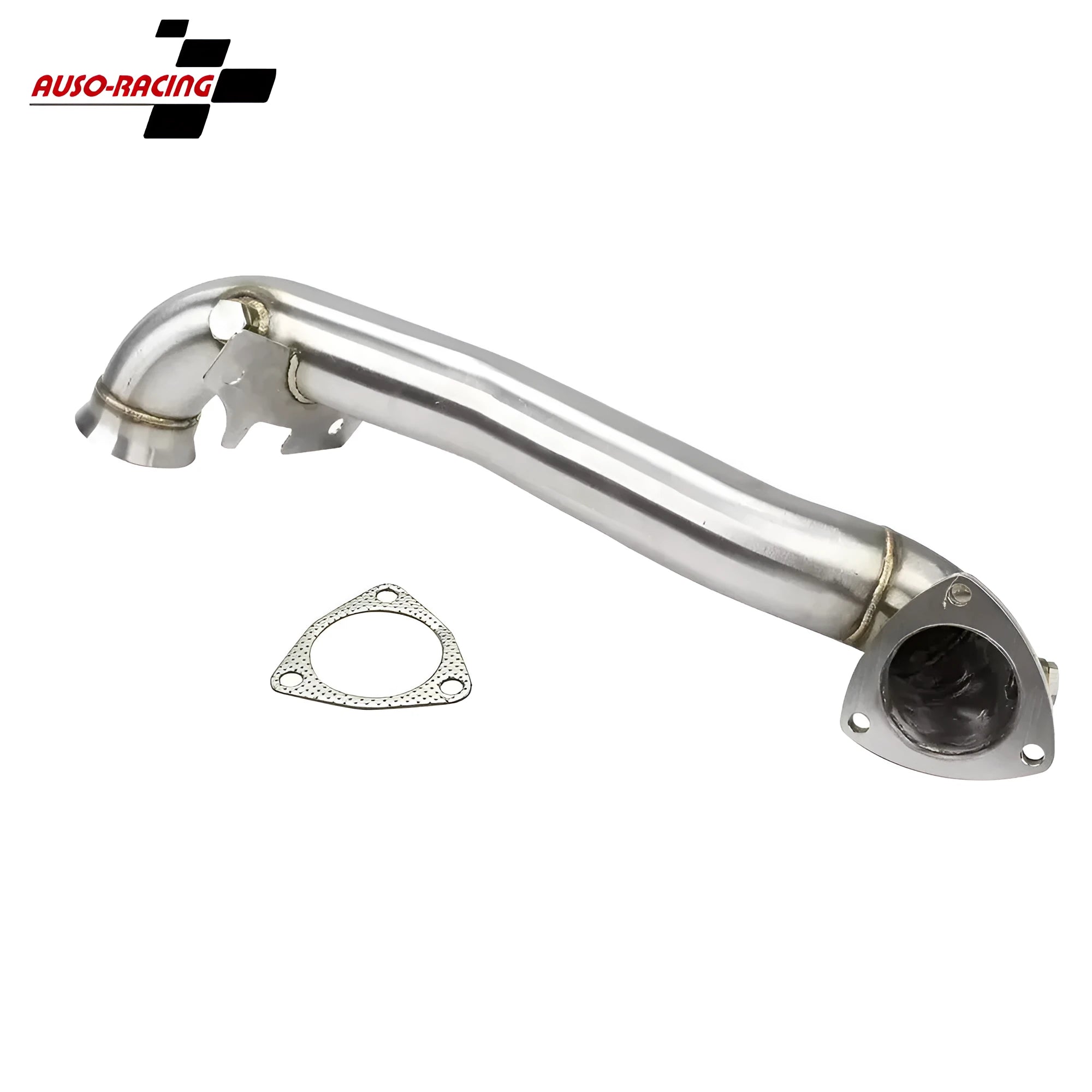 Silver stainless steel exhaust pipe for Mini Cooper R55-R61 1.6 Turbo 2007-2016