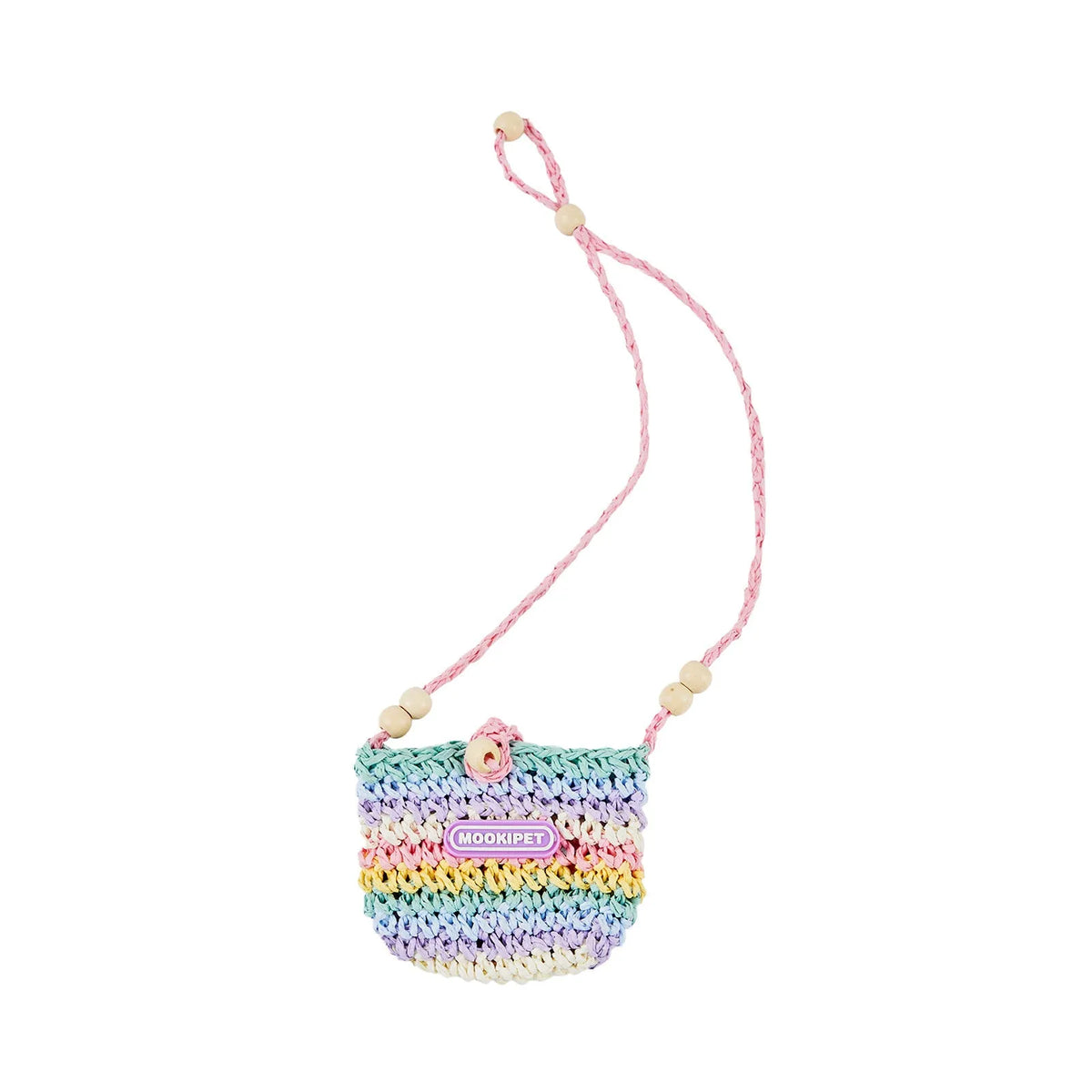 Woven paper sun hat for small dogs with travel bag, casual summer style, S and M sizes