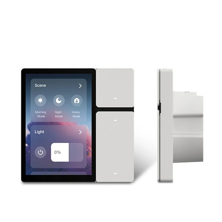Full screen three-way relay with infrared function, plastic housing, White or Phantom Gray, for AC and TV control