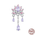 925 silver lotus spacer bead, 2.2cm by 1.1cm, with 0.45cm hole and gradient silver finish, colour BSC1134