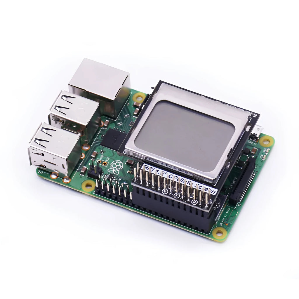1.6 inch LCD display for Raspberry Pi showing CPU information with a backlight switch.
