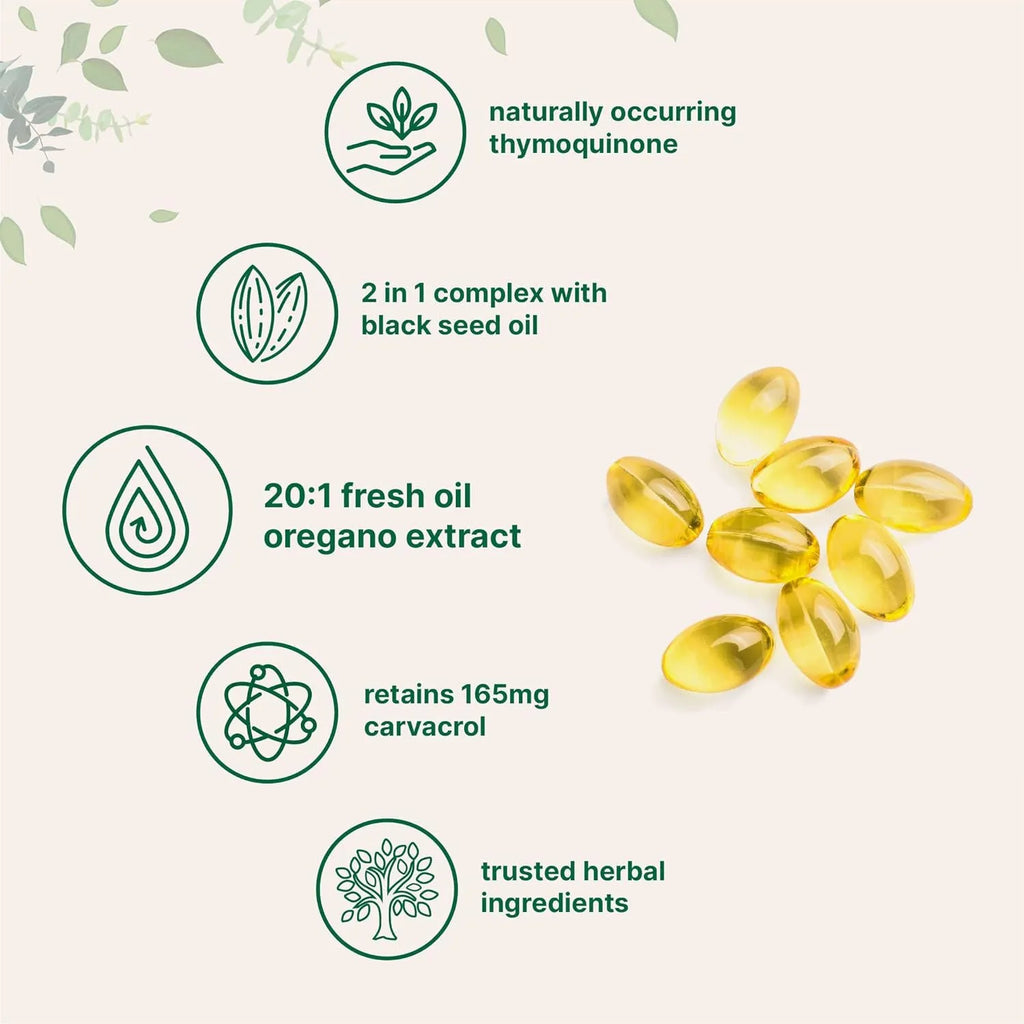 Pack of Butter Black Seed Oil Soft Capsules, 180 or 300 count option