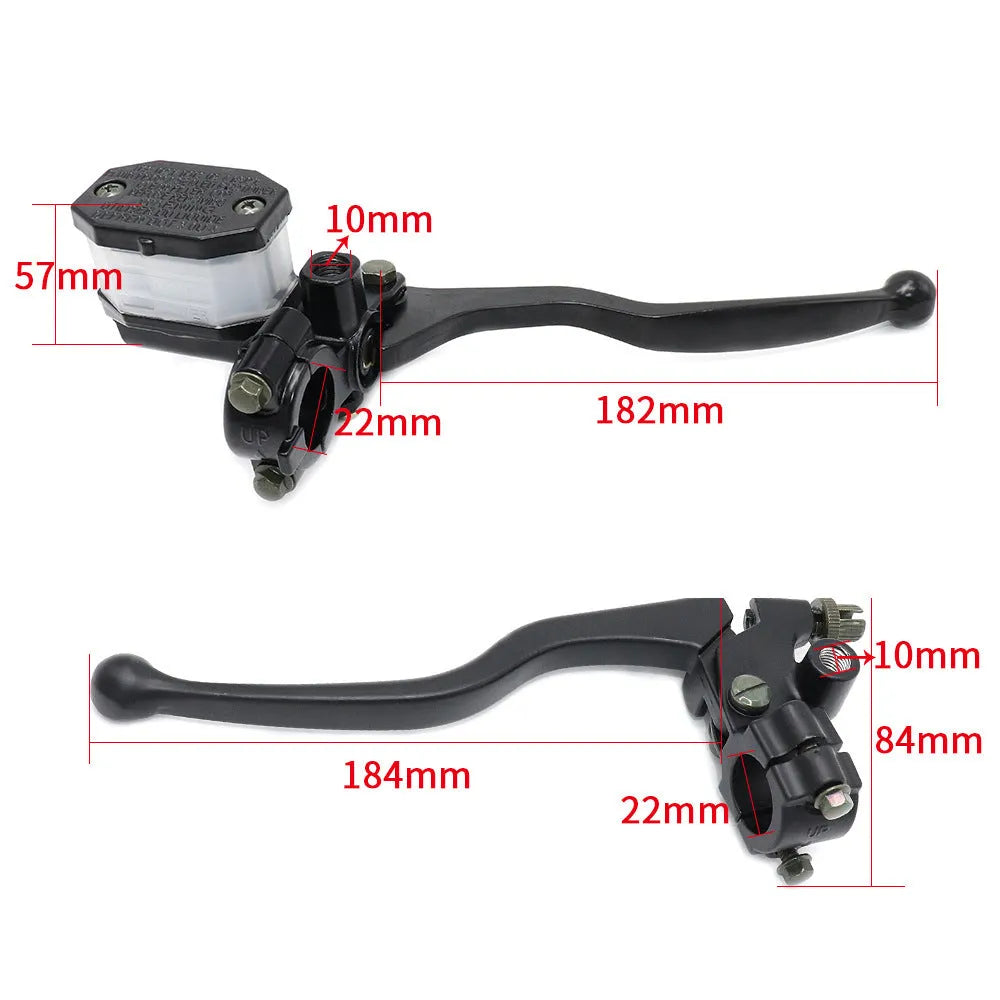 Black 22mm brake clutch master cylinder set for GN125 motorcycle