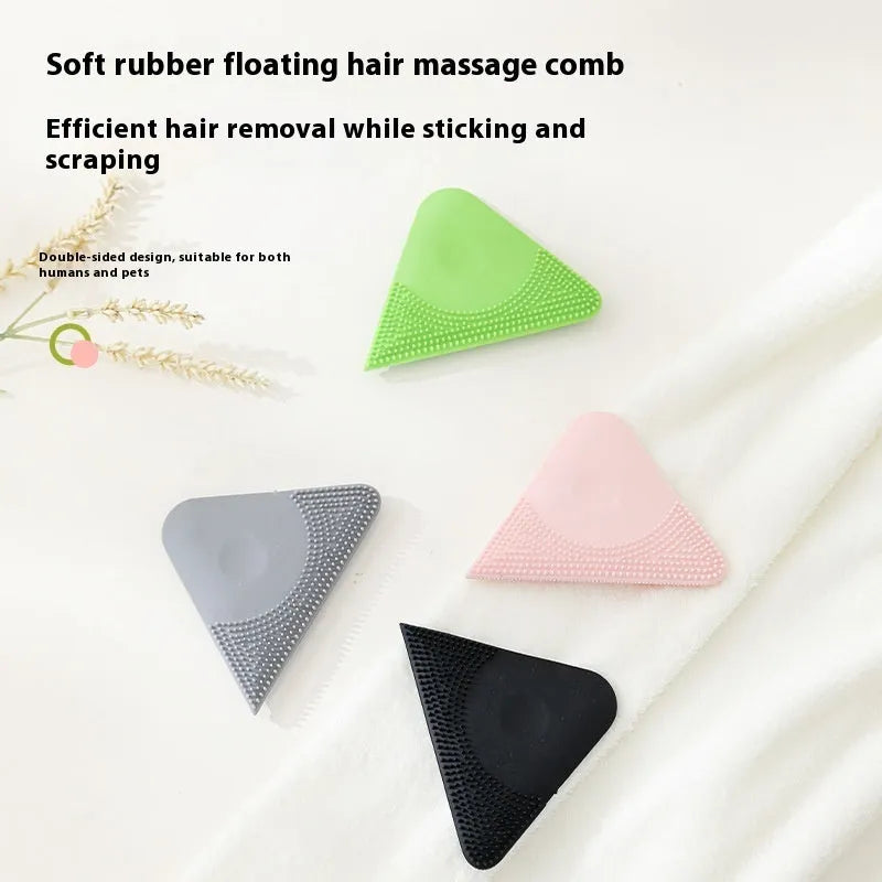 PTE pet hair scraper brush in four colour options for grooming and fabric cleaning