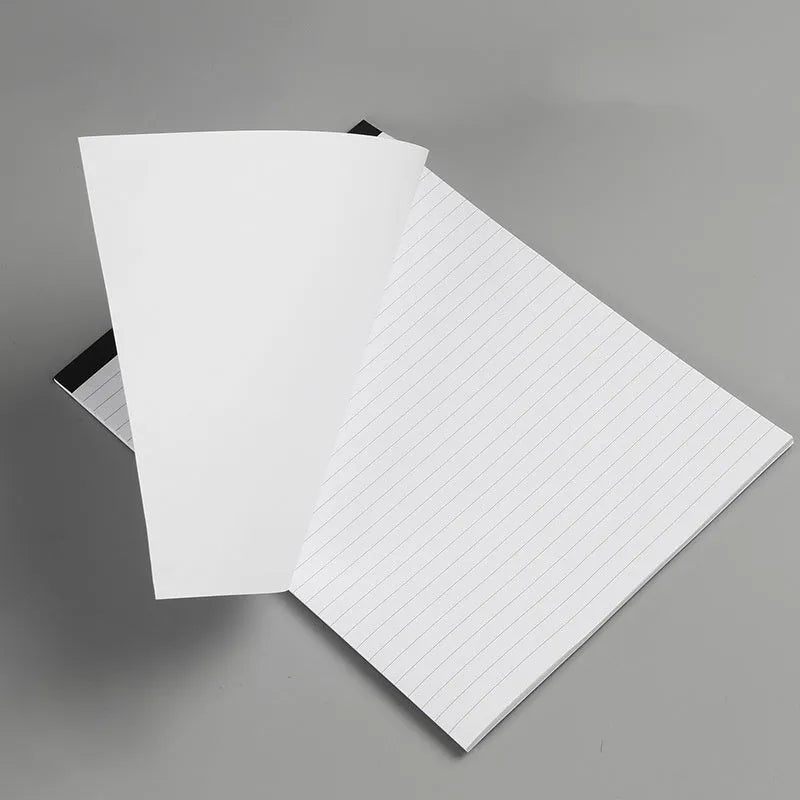 A4 tear-off meeting notebook with grid format pages and adhesive binding