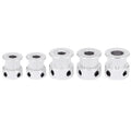 White stainless steel 2GT timing belt pulley 20 tooth 8mm bore for 3D printer extrusion gear