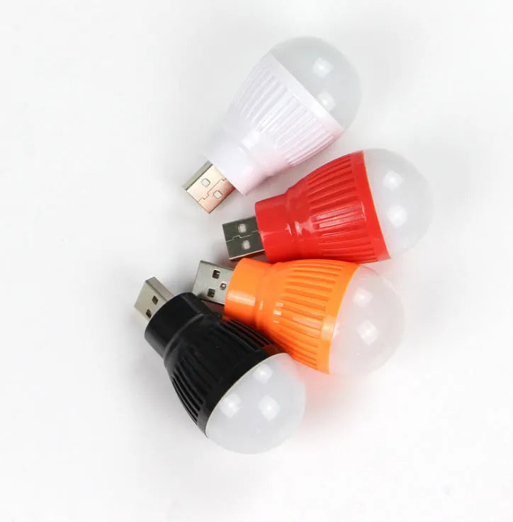 Mini USB light with ABS shade and metal holder, 20x40x55mm, USB powered