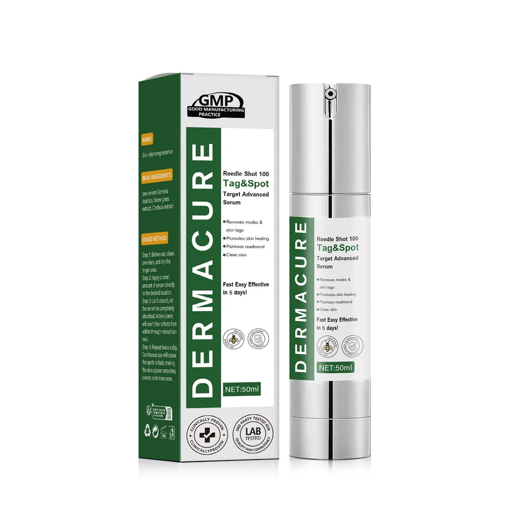 50ml bottle of gentle facial care solution for men and women with non-standard formula