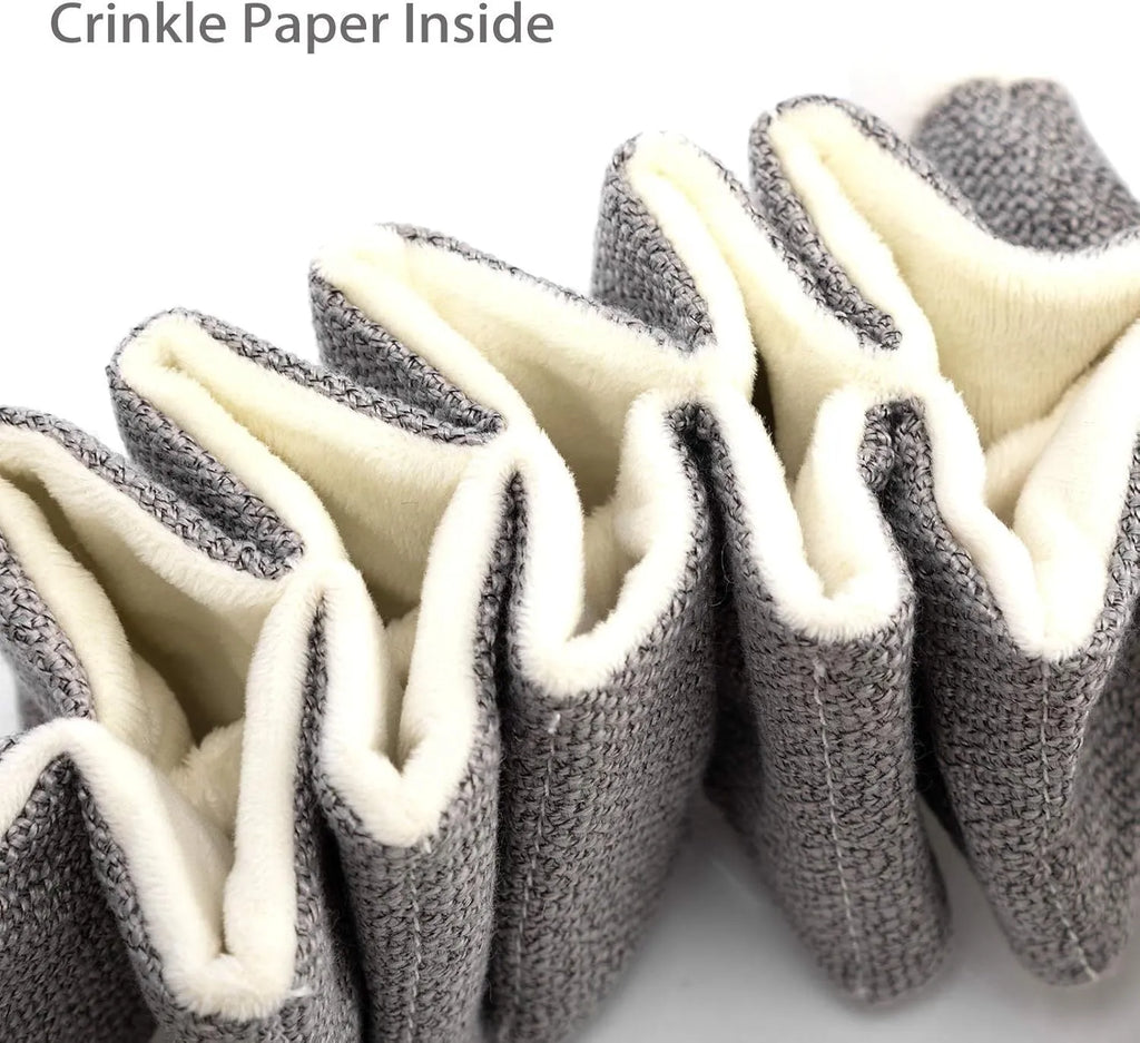 Grey koala plush dog toy with crinkle paper squeaker, measuring 30cm long.