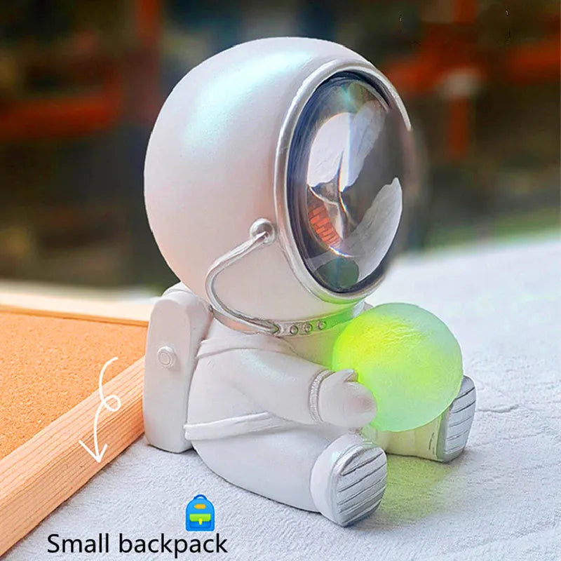 Starry sky animal atmosphere night light with resin animal sculpture and LED illumination