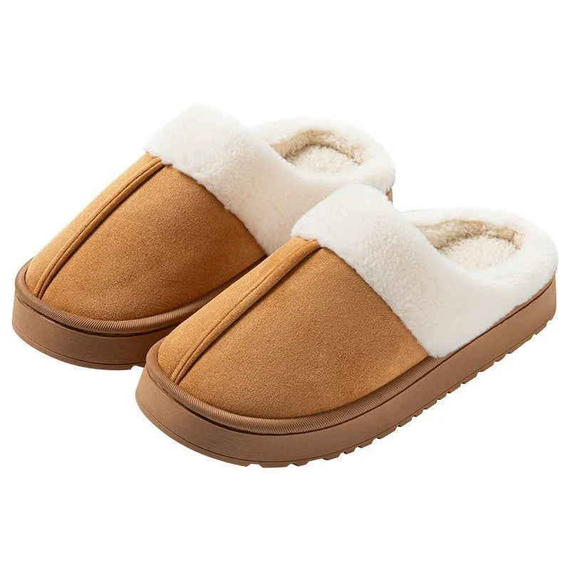 Women's non-slip cotton oversleeve slippers with EVA sole in pink colour