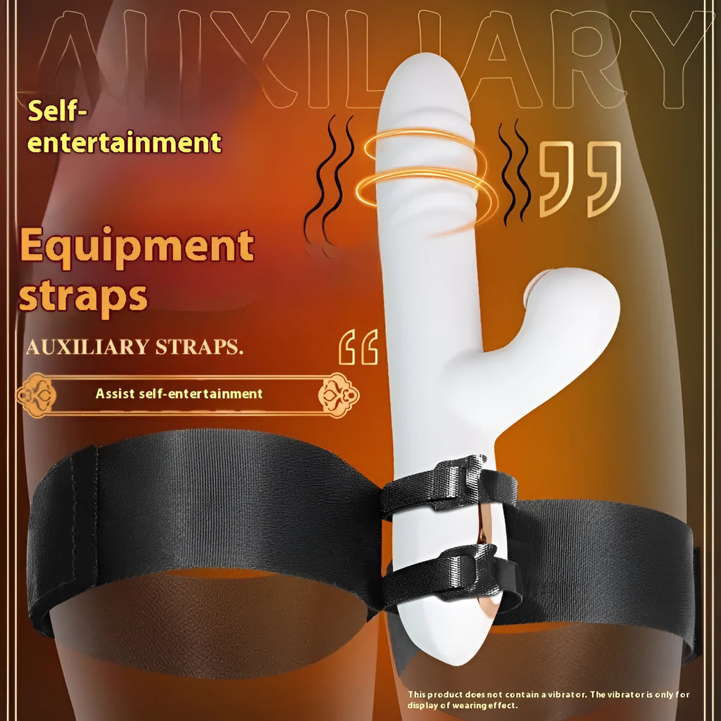 Black knitted belt adult toy strap harness for intimate personal use
