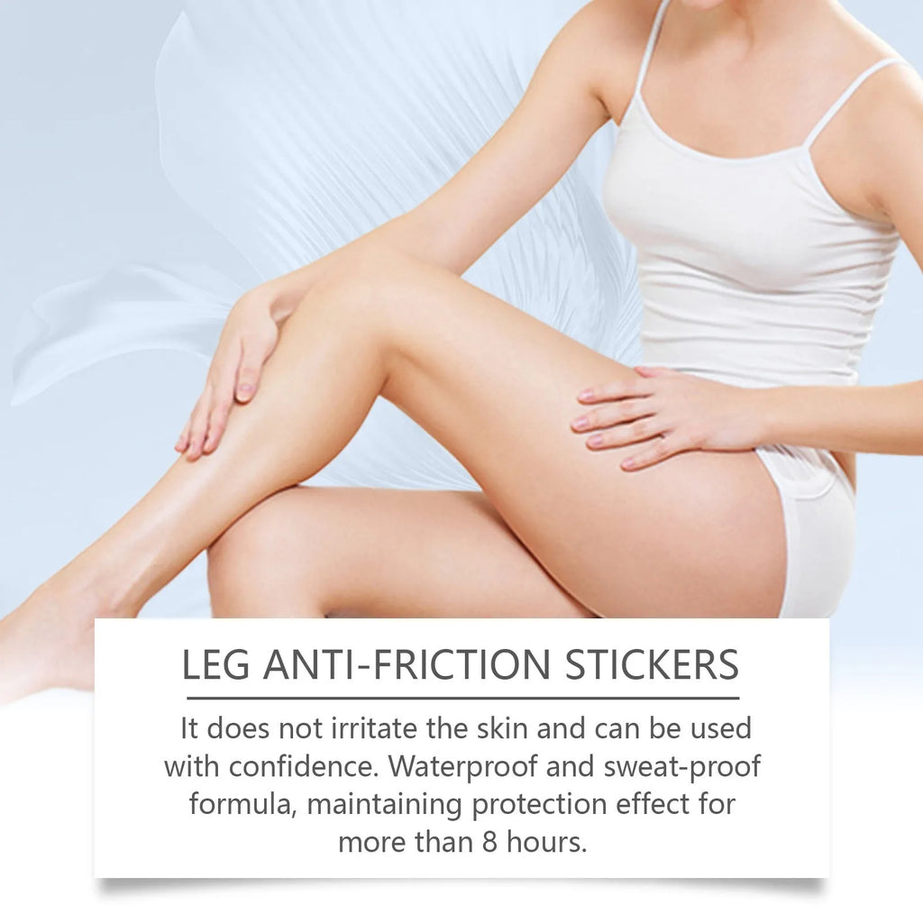 Pack of 10 leg anti-wear patches with sodium hyaluronate and allantoin ingredients