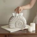 Resin conch shell tissue box cover in conch ramble colour