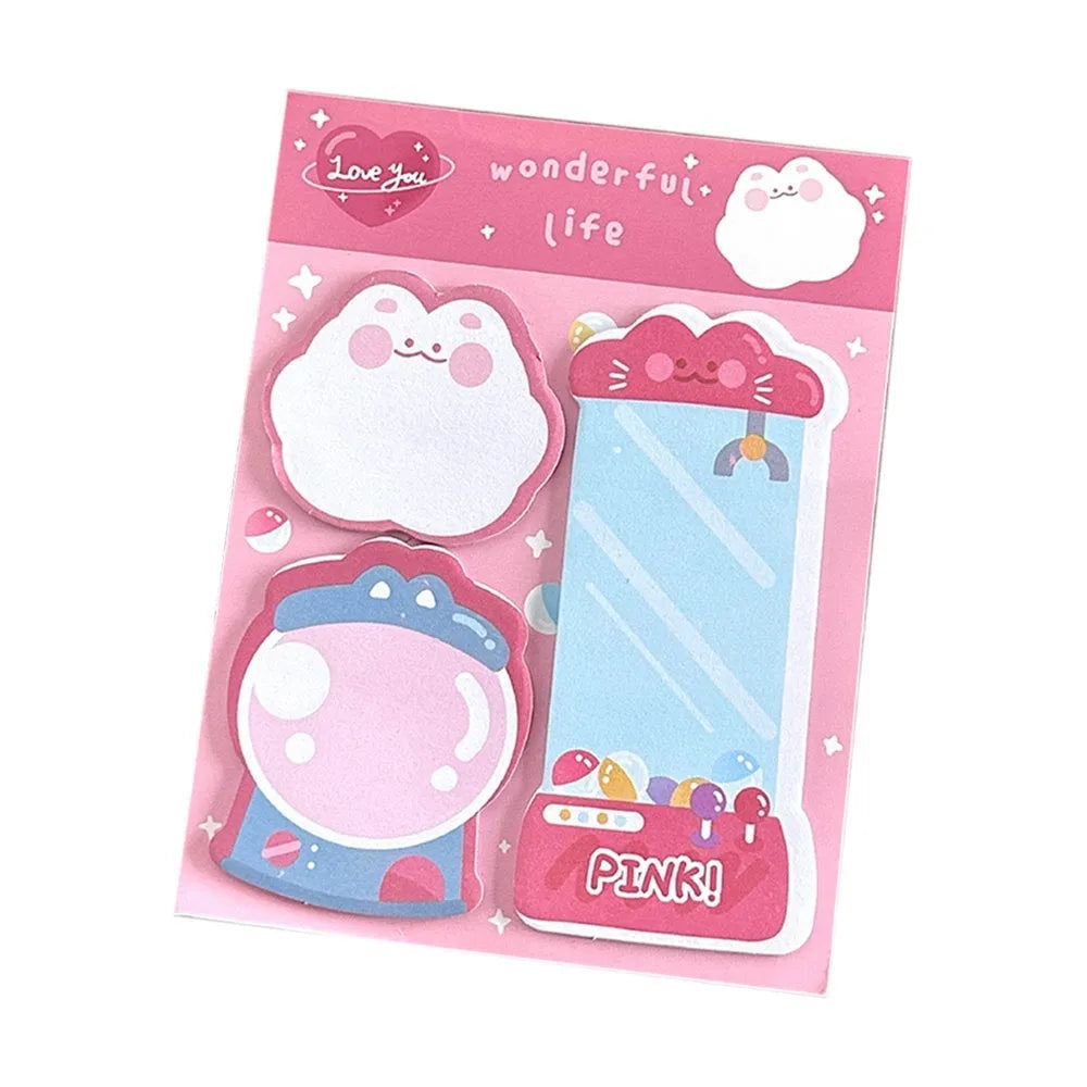 Cartoon combination sticky notes 60 pages special-shaped stickers 10x13cm paper notepad
