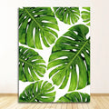 Frameless green plant canvas painting wall art, multiple sizes 10x15cm to 60x90cm, style A B C