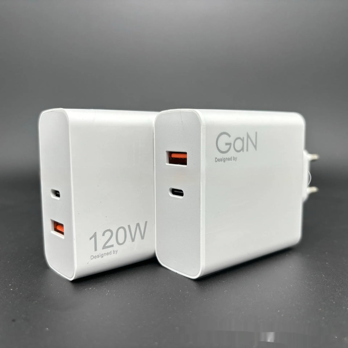 Blue gallium nitride charger with USB interface and European standard plug, fireproof material, 67W or 120W