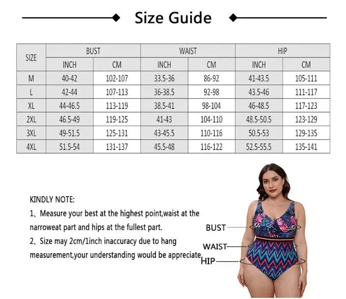 Women's blue printed one-piece swimsuit with spaghetti straps and a striped vest design.
