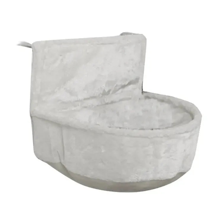 Iron frame cat hammock bed with fleece cloth in cage setting