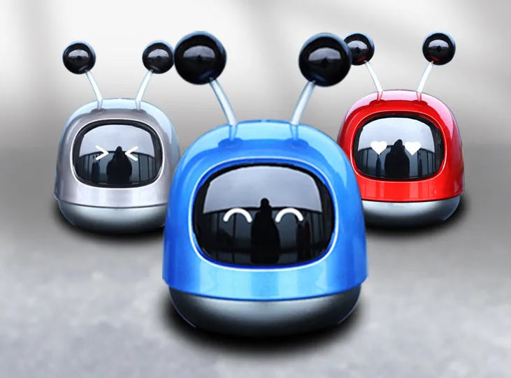Robot car design car vent aromatherapy ornament with 40ml gel capacity