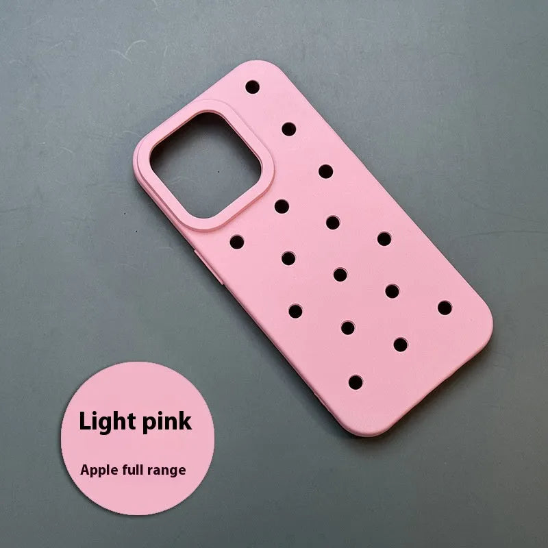 DIY heat dissipation phone case for iPhone 15 Pro Max in black frosted TPU finish