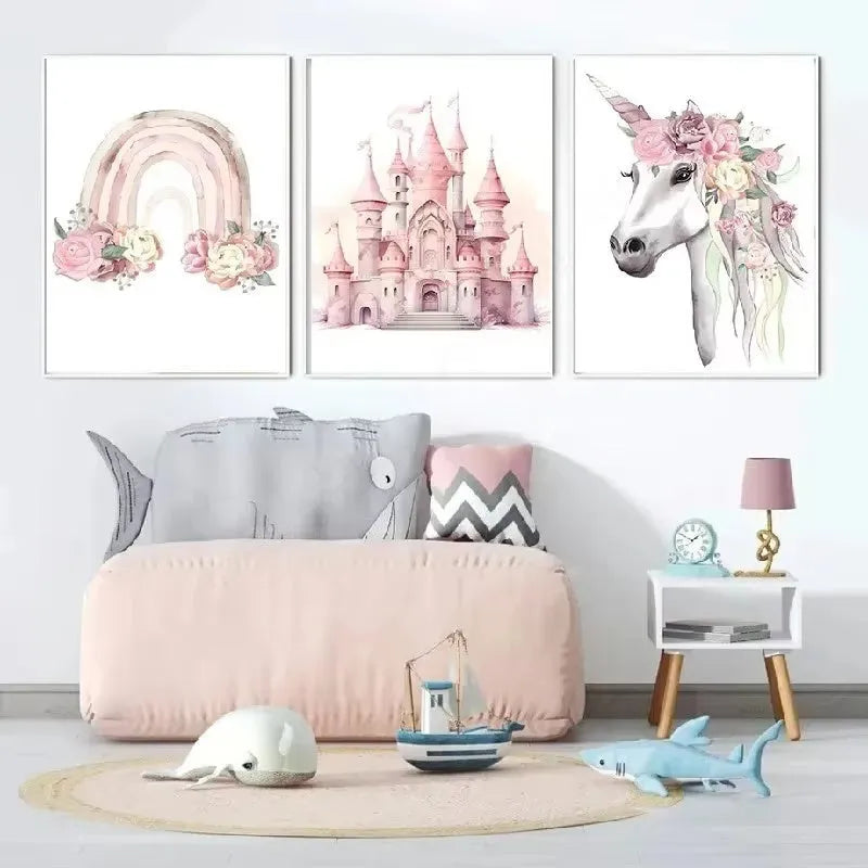 Frameless canvas wall painting in Nordic style, available in 30x40cm and 40x50cm sizes.