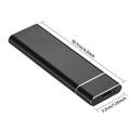 Ultra-thin metal mobile hard disk in black, blue, orange, red, or silver with 6TB capacity