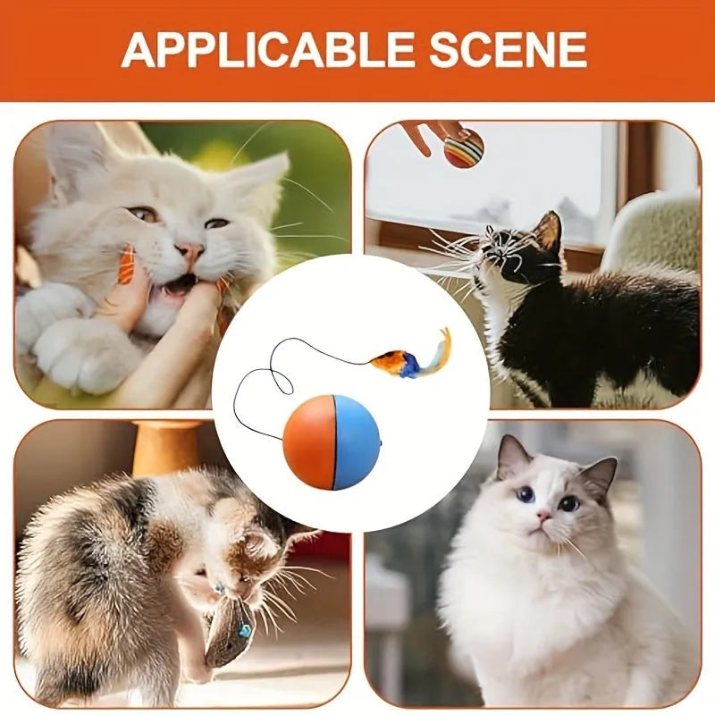 Grey plush mouse cat toy with blue and orange details measuring 8.5cm