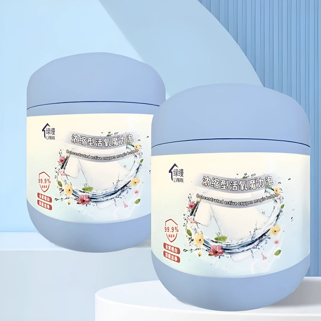 Enhanced version 400g bottle of active oxygen bleaching powder for stain removal