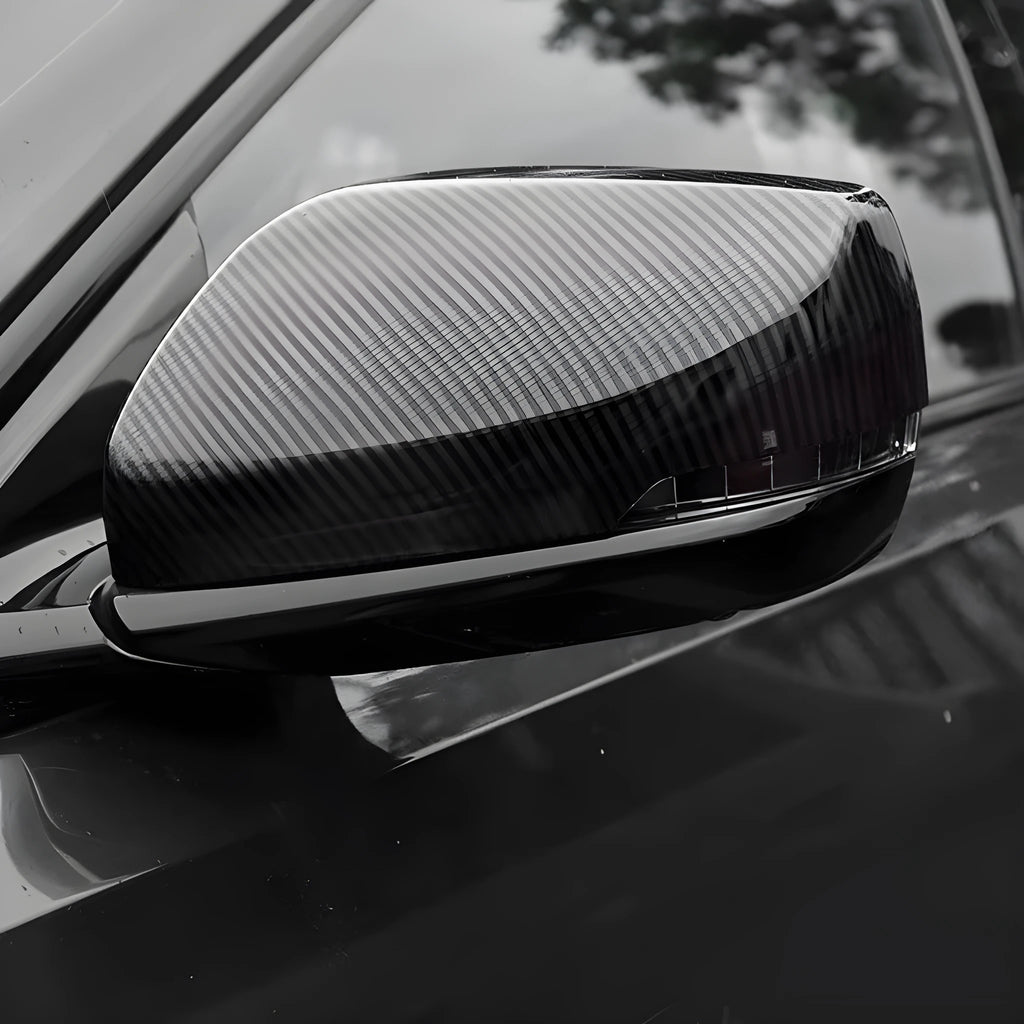 Cadillac CT5 CT6 carbon fibre pattern rearview mirror cover pair