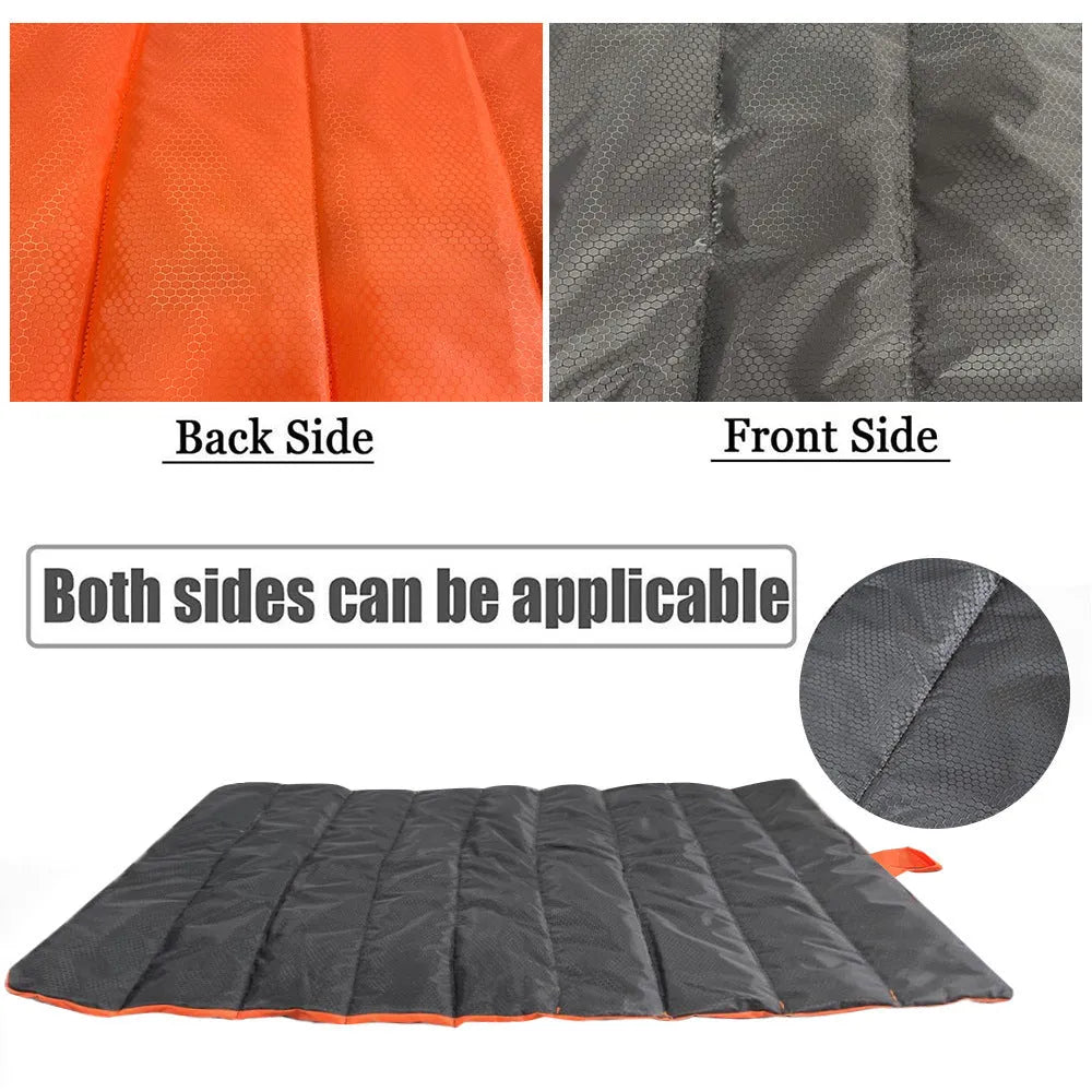Waterproof folding Oxford fabric mat for dogs and cats packed at 35x25 cm in black color