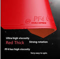 Fast Attack Sticky Classic-50 table tennis bat with anti-rubber in red or black.