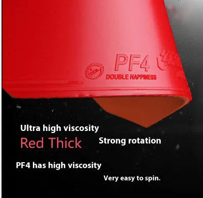 Fast Attack Sticky Classic-50 table tennis bat with anti-rubber in red or black.