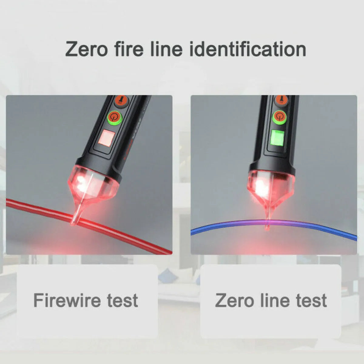 Intelligent voltage test pen for electrical line detection with automatic shut-off function