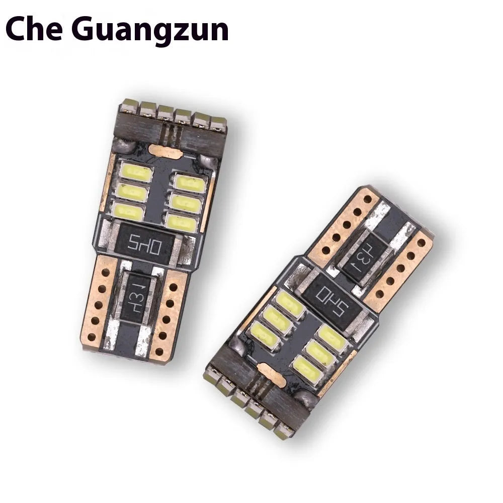 T10 12V automotive LED width indicator light white 6000K with PC board construction