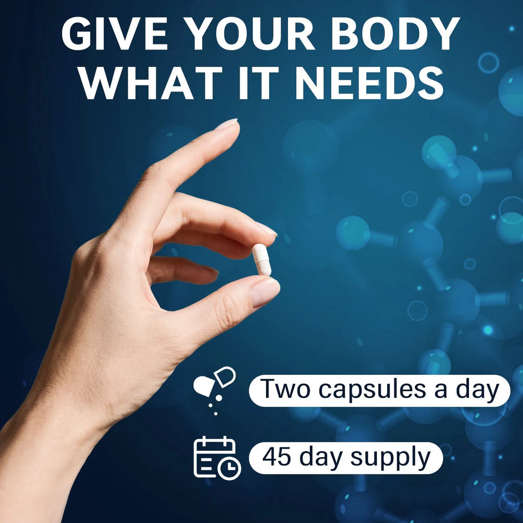 Bottle of Zinc Magnesium Complex Capsules 90 capsules high absorption probiotics supplement