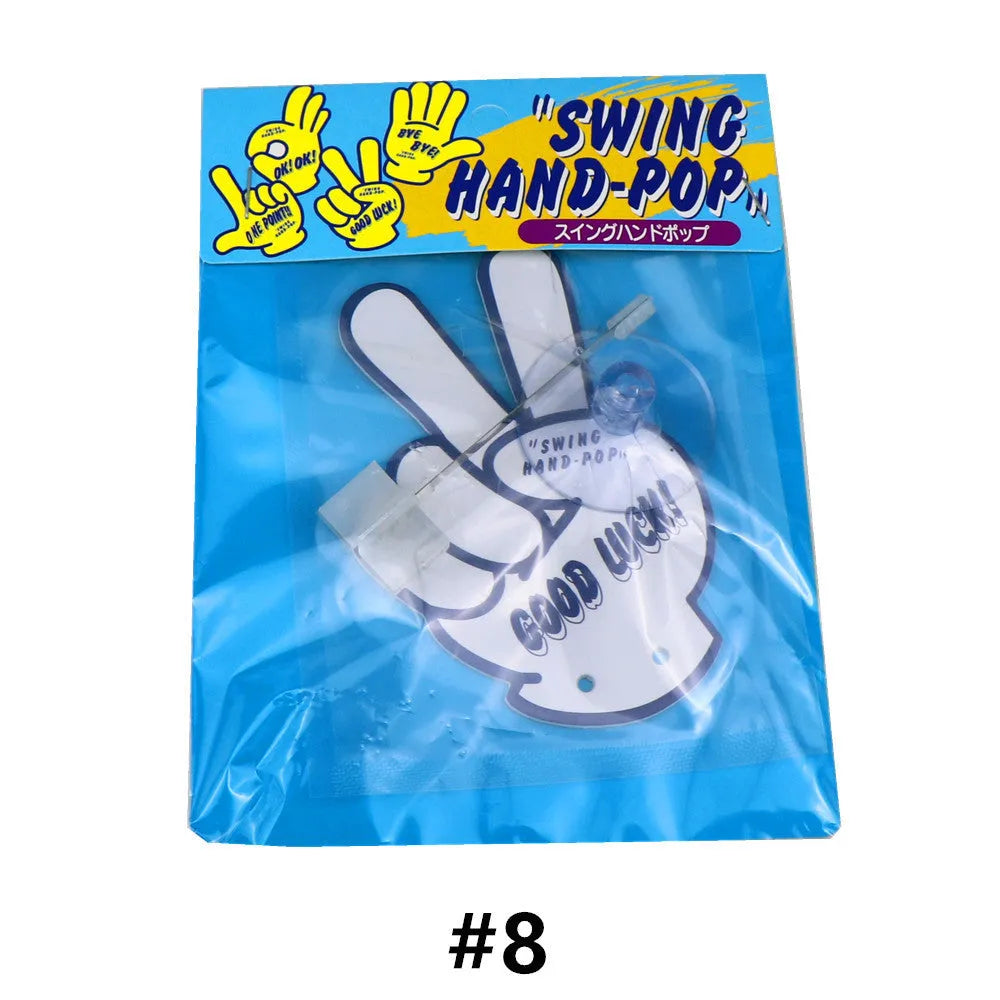 Cartoon character on a swing aromatherapy pendant with fixed bracket, in assorted colours.