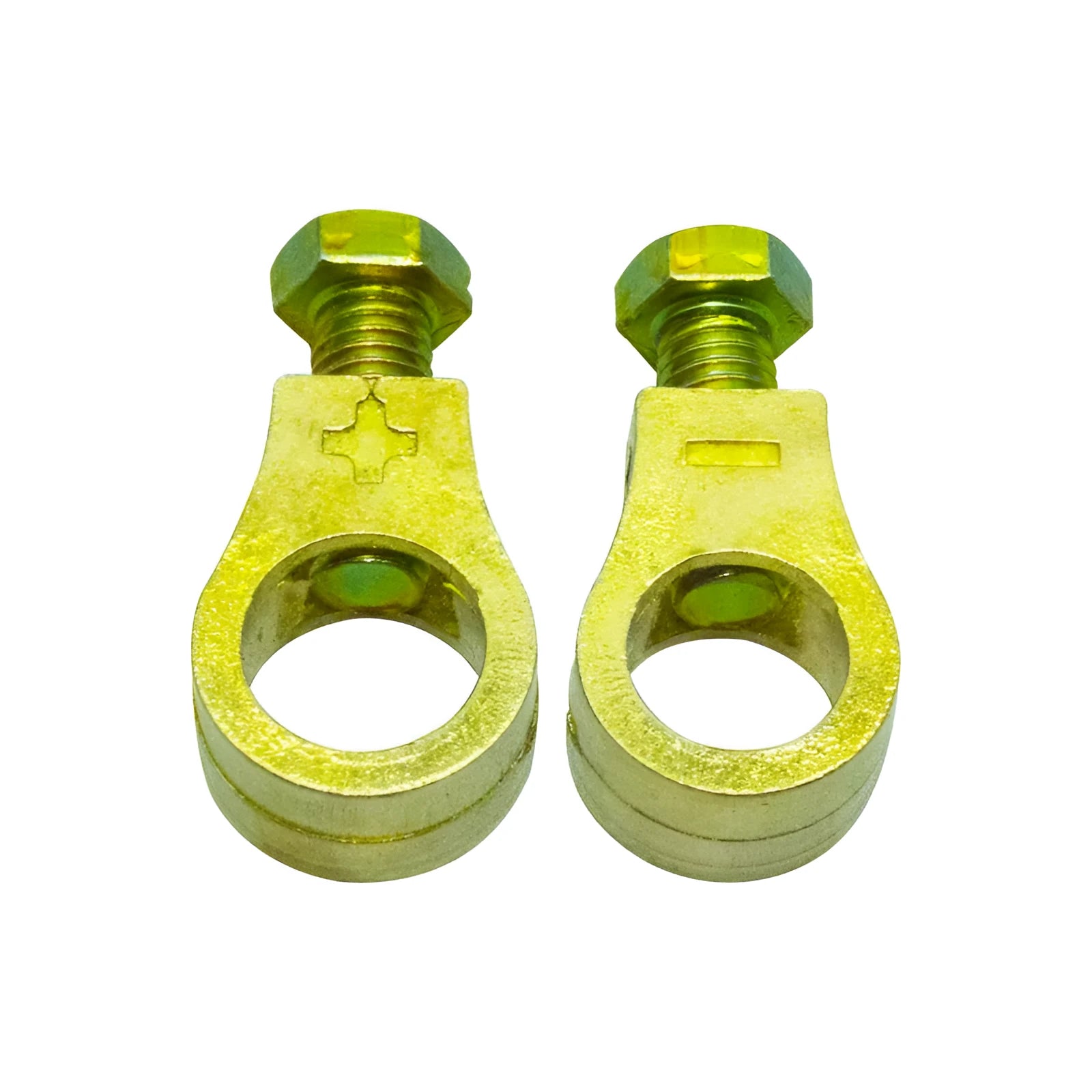 Pure copper 0-type automotive battery terminal clamp for secure cable connections.