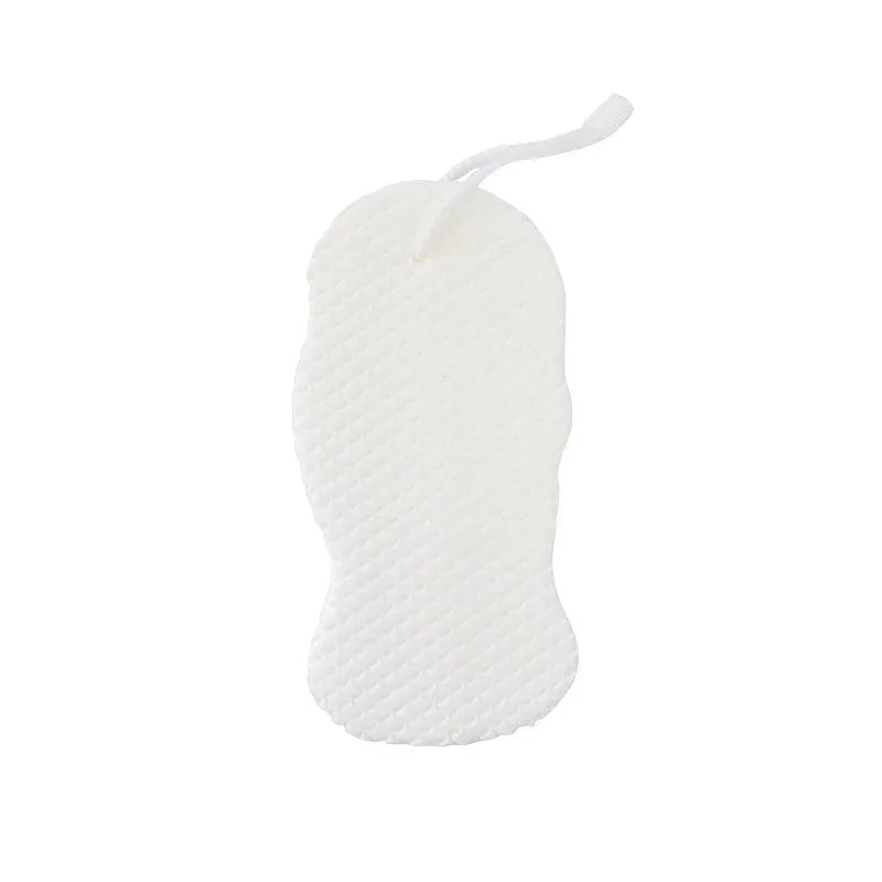 White 3D fish scale pattern bath sponge ball for gentle body exfoliation