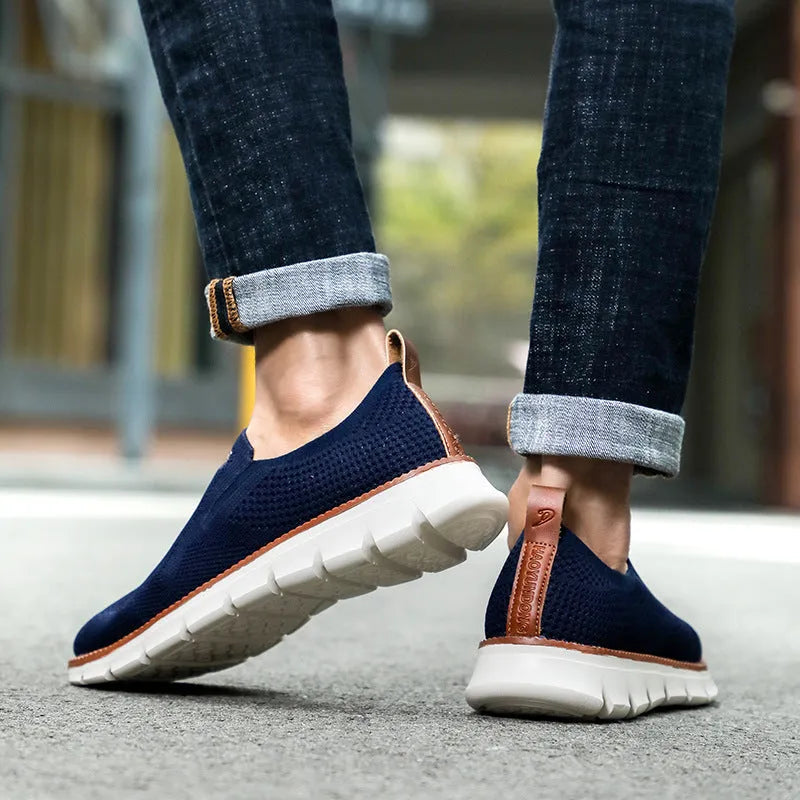 Men's non-slip running walking shoes in white with lace-up closure, artificial PU upper, and rubber sole