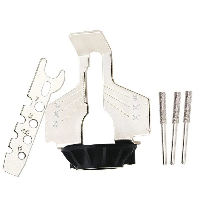 Silver electric chain grinding machine for band saw blades with 20mm metal construction