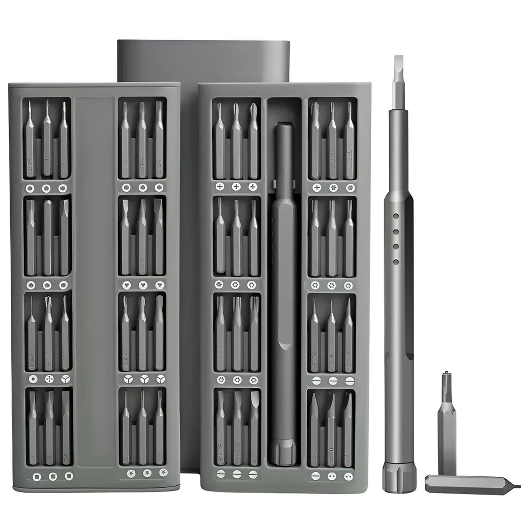 49-piece magnetic precision screwdriver set for mobile phone disassembly with nickel aluminium bronze handles