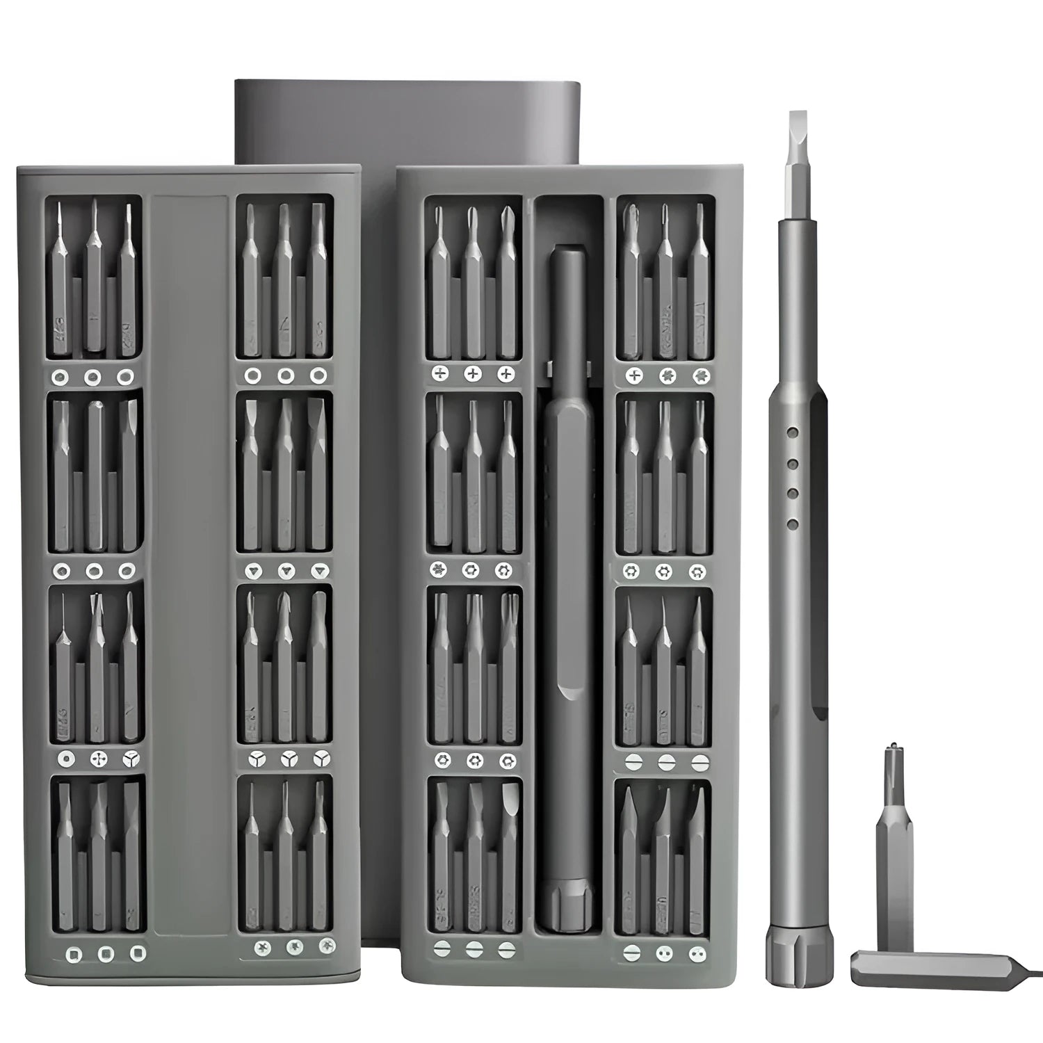 49-piece magnetic precision screwdriver set for mobile phone disassembly with nickel aluminium bronze handles