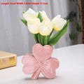 European style ceramic desktop vase in white porcelain with four colour options