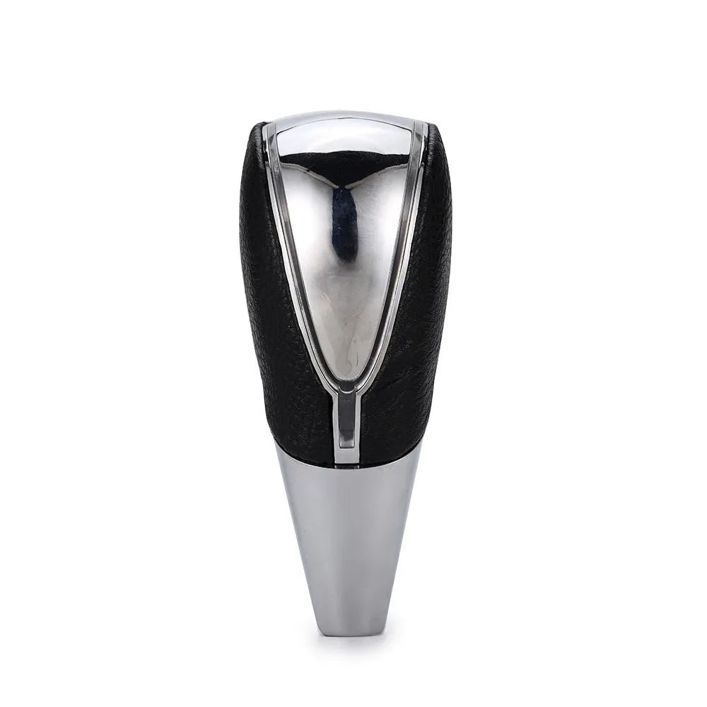 Car shift lever modification accessory with LED light head in edge light style showing blue illumination