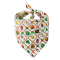 Cotton pet saliva towel triangle scarf dog bib cat bandana, 45x45x65cm, Christmas colours