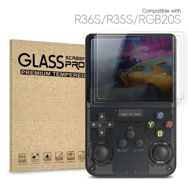 Tempered film for R36S R35S RGB20S 3.5 inch handheld game console screen protector