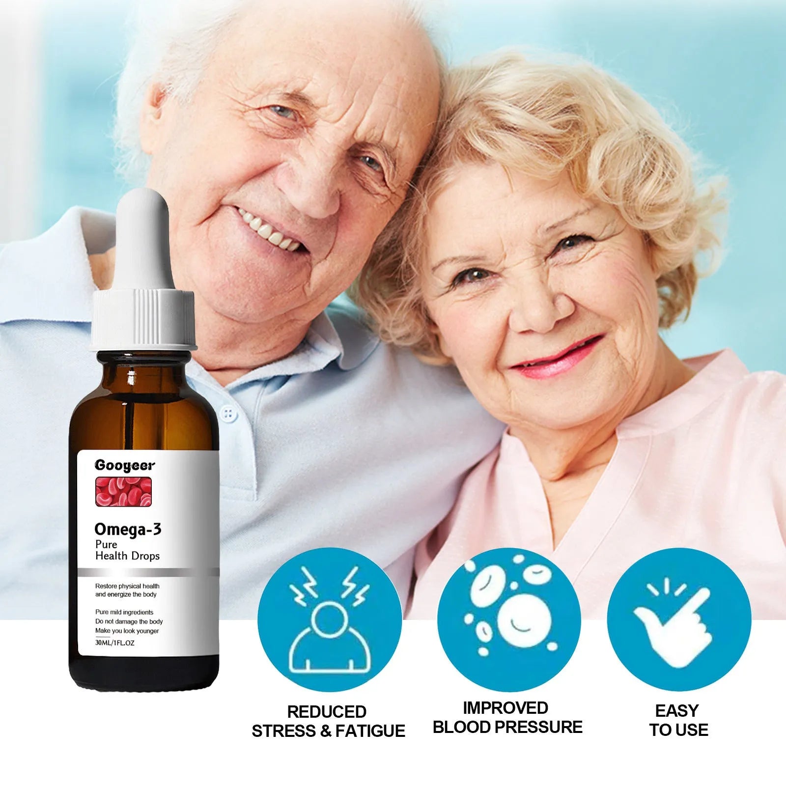 30ml glass bottle of Shu Health Care Body Care herbal supplement liquid drops with dropper