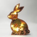 Boxwood wooden butterfly decoration with optional light, 18cm packed size